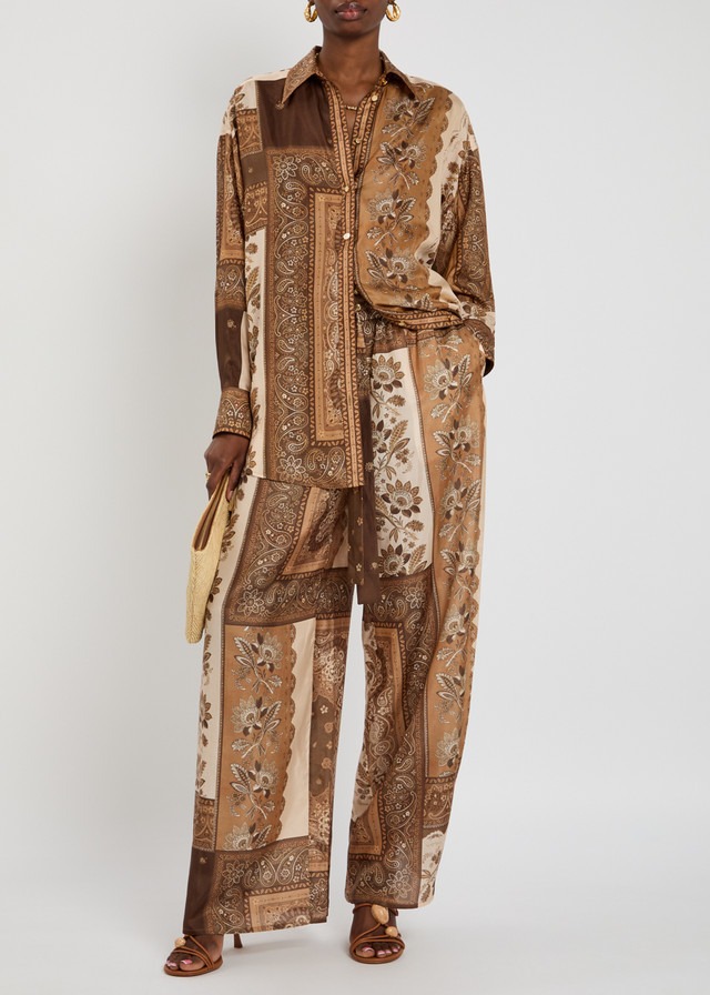 Lucky Menstyle printed silk shirt - Flip
