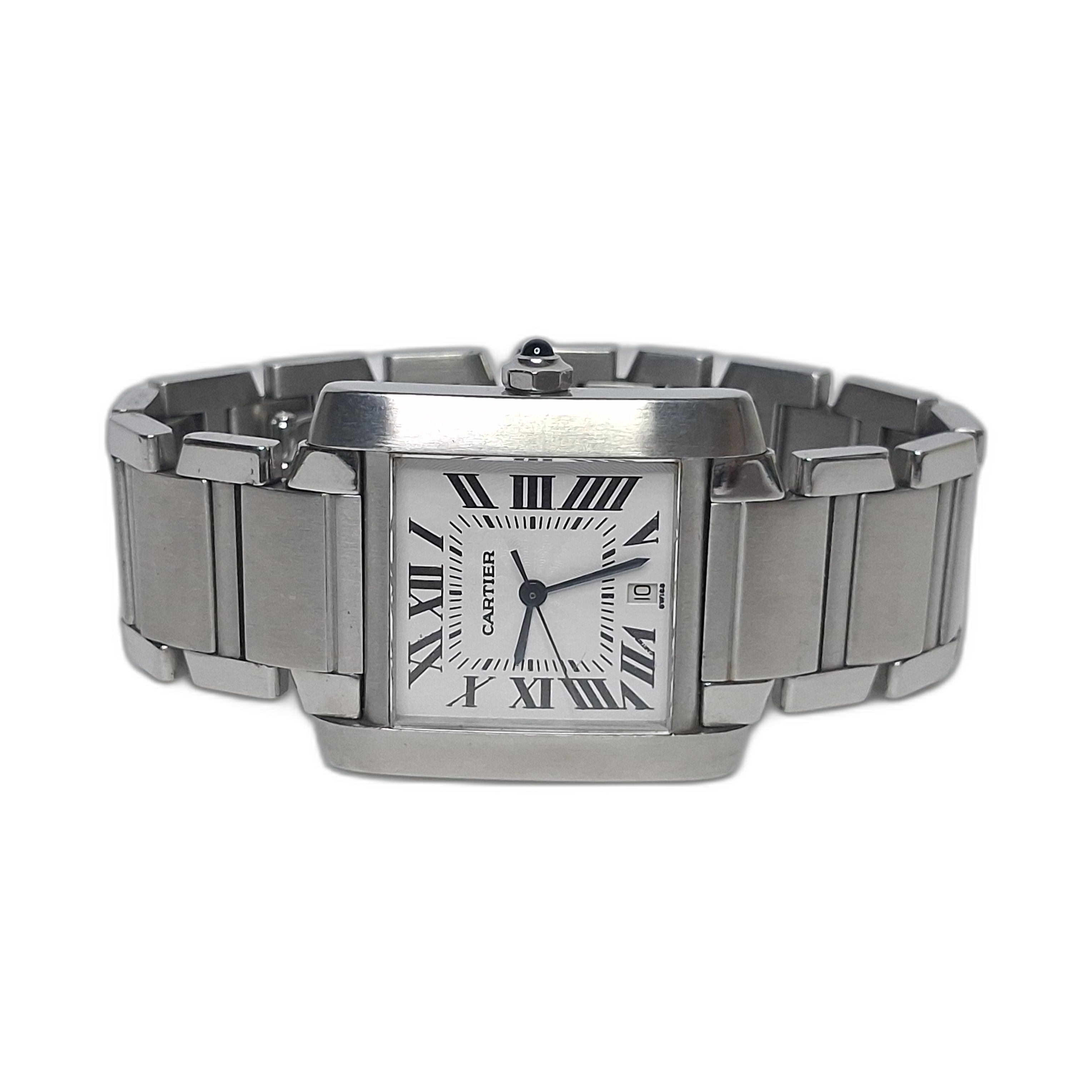 Cartier Tank Française Stainless Steel Watch