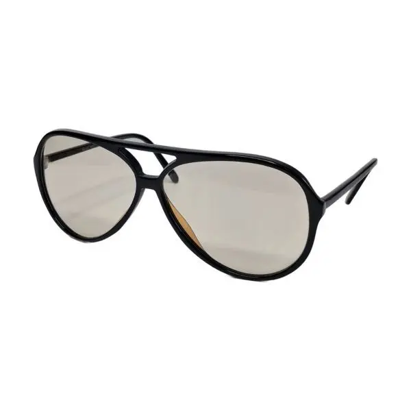 Persol Black Acetate Double-Bridge Sunglasses