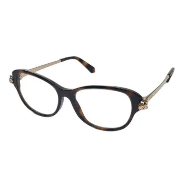 Cartier Panthère Tortoiseshell Cat-Eye Eyeglasses