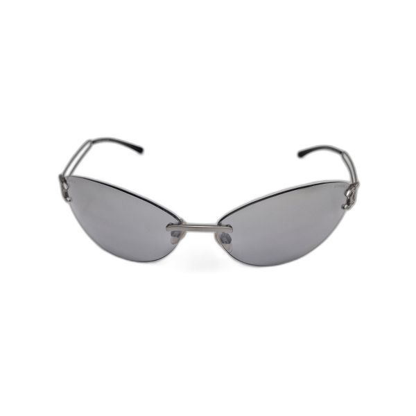 Chanel 4049-B Rimless Crystal CC Sunglasses
