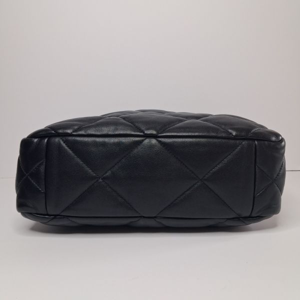 Chanel Black Quilted Chain Tote Bag