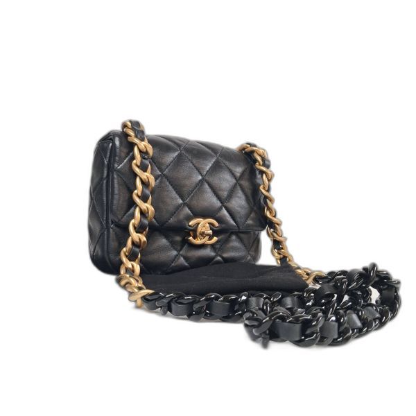 Chanel Black Quilted Lambskin Mini Flap Bag