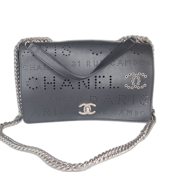 Chanel Perforated Leather Flap Bag
