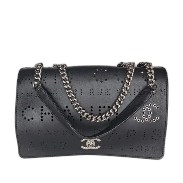 Chanel Perforated Leather Flap Bag