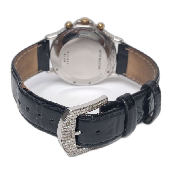 Chopard Genève Chronograph Watch with Diamond-Set Bezel