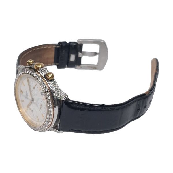 Chopard Genève Chronograph Watch with Diamond-Set Bezel
