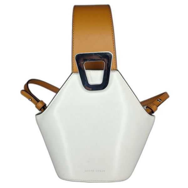 Danse Lente White Leather Bucket Bag
