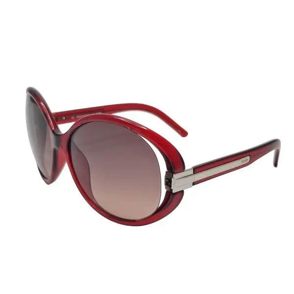 Fendi FS5153 Oval Burgundy Sunglasses