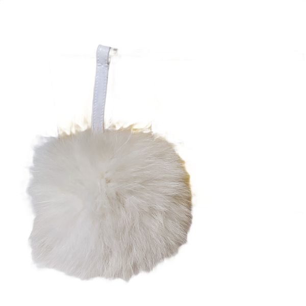 Fendi Pompom Charm Fur Pink
