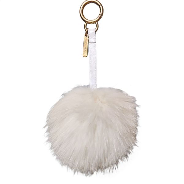 Fendi Pompom Charm Fur Pink
