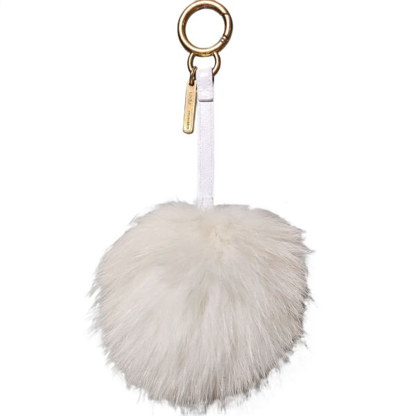 Fendi Pompom Charm Fur Pink