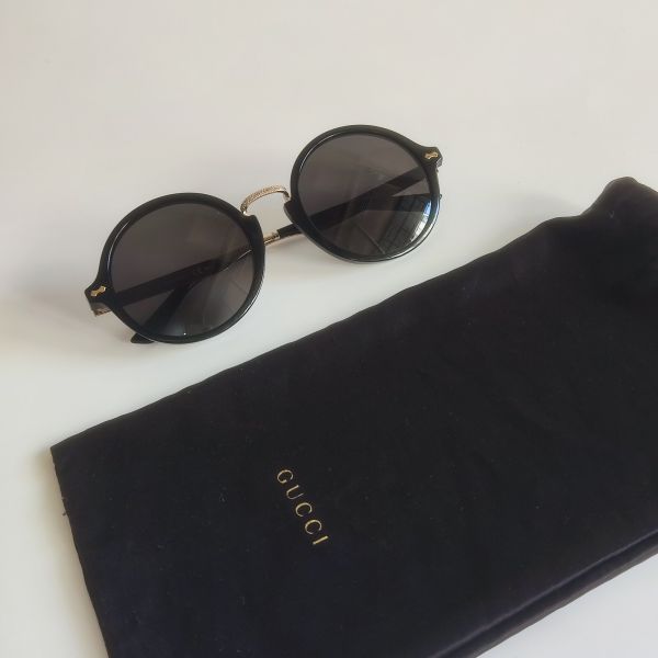 Gucci Acetate Round Frame Sunglasses GG1156/S