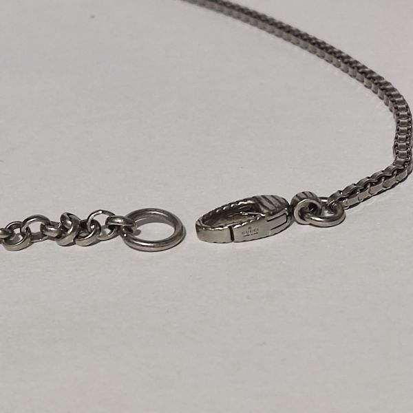 Gucci Anger Forest Wolf Head Pendant Necklace 