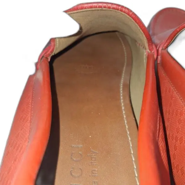 Gucci Diamante Leather Driver Loafers