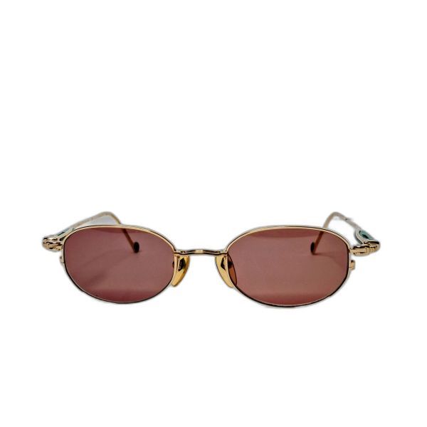 Jean Paul Gaultier 56-8103 Round Gold Sunglasses