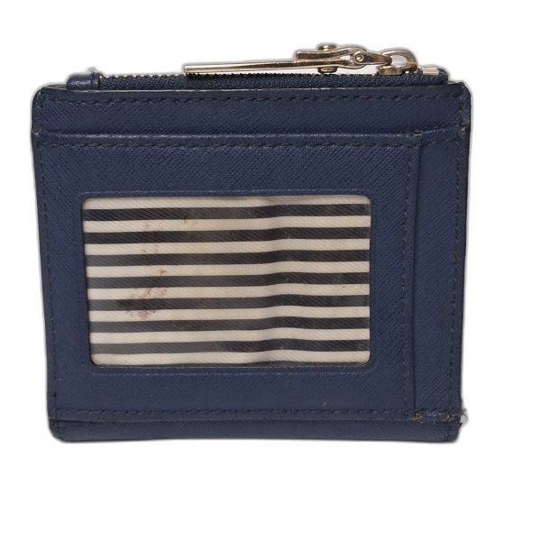 Kate Spade Navy Saffiano Zip-Around Wallet