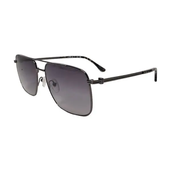 Lacoste Gunmetal Navigator Mirrored Sunglasses