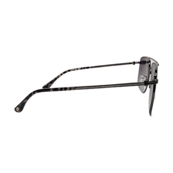Lacoste Gunmetal Navigator Mirrored Sunglasses