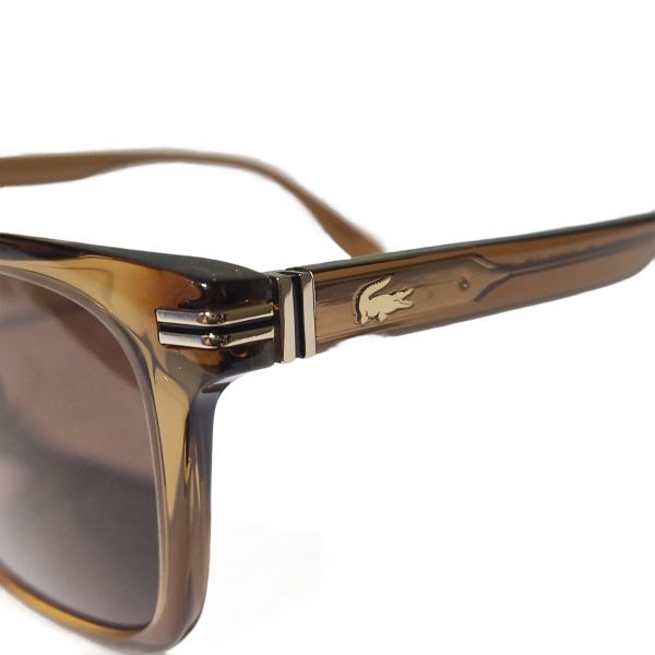 Lacoste Metal Crocodile Logo Wellington Sunglasses