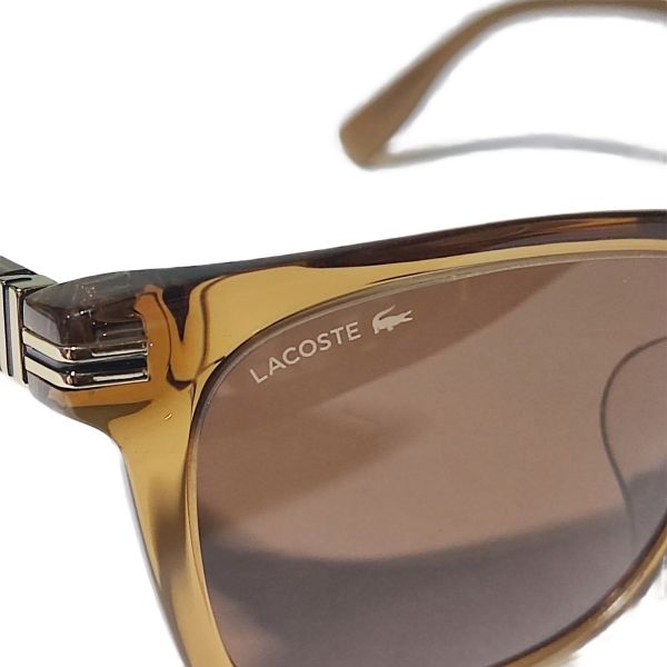 Lacoste Metal Crocodile Logo Wellington Sunglasses