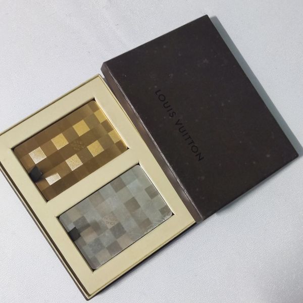 Louis Vuitton  Metallic Damier Playing Cards Set