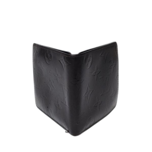 Louis Vuitton Black Monogram Mat Bifold Wallet