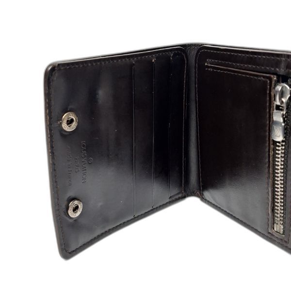 Louis Vuitton Black Monogram Mat Bifold Wallet