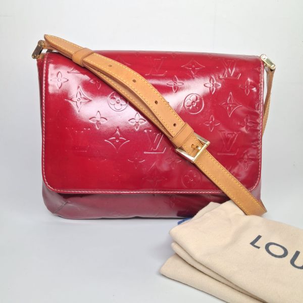 Louis Vuitton Vernis Red Patent Messenger Bag