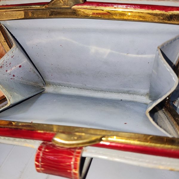 Louis Vuitton Vernis  Wallet Red