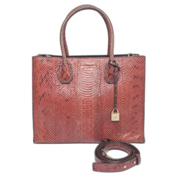 Michael Kors Python-Effect Tote Bag