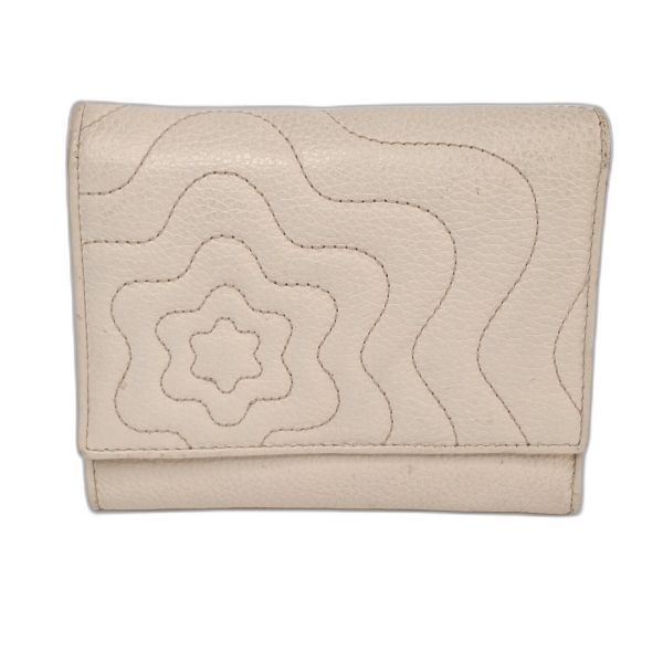 Montblanc Ivory Leather Bifold Wallet