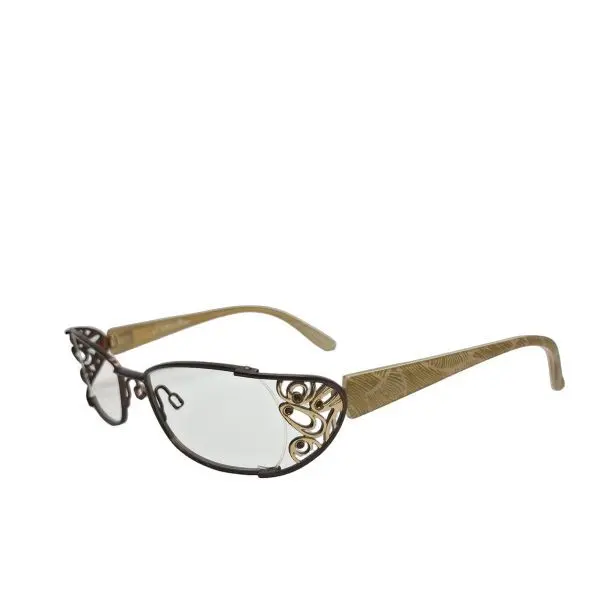 Cogan Ornate Filigree Bronze-Tone Optical Frame