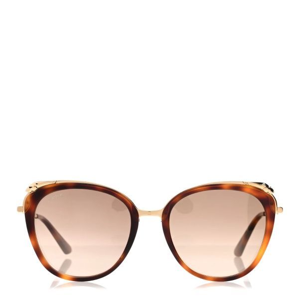 Panthere De Cartier Cat Eye Sunglasses Tortoise 