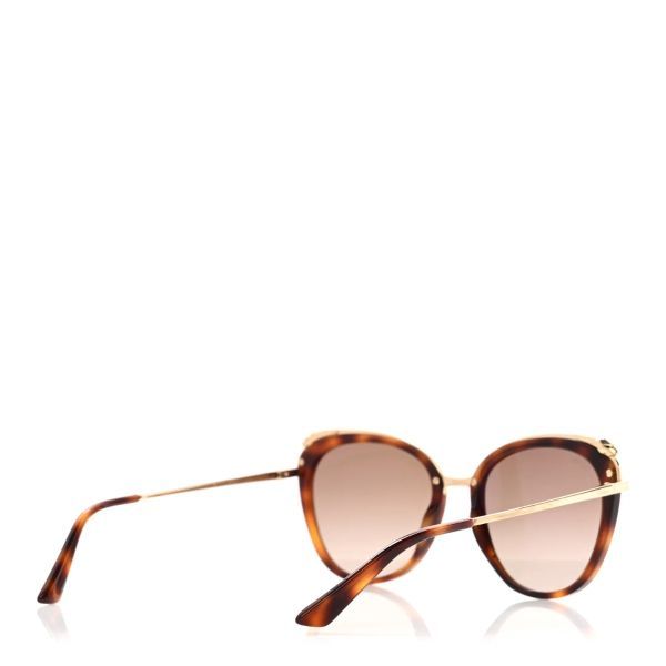 Panthere De Cartier Cat Eye Sunglasses Tortoise 