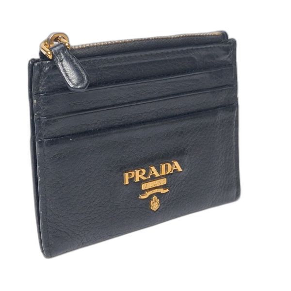 Prada Black Grained Leather Wallet