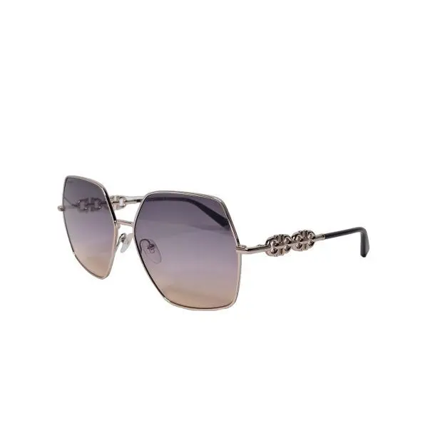 Salvatore Ferragamo 2203 Gold-Tone Chain-Link Sunglasses