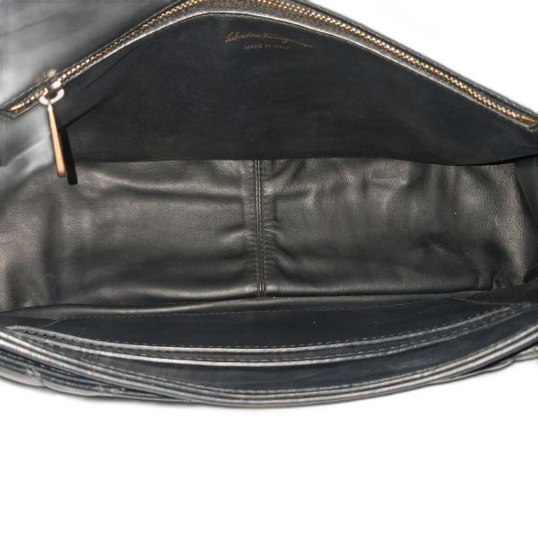 Salvatore Ferragamo Gancini Quilted Flap Bag
