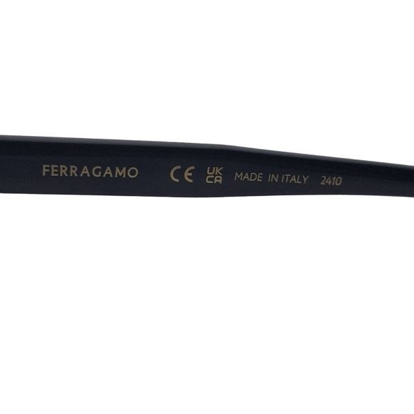 Salvatore Ferragamo SF2056SLBK Black Rounded Gancini Sunglasses