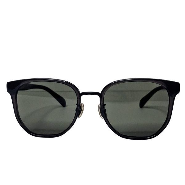 Salvatore Ferragamo SF2056SLBK Black Gancini Sunglasses with Green Lenses