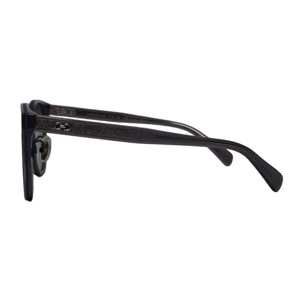 Salvatore Ferragamo SF2056SLBK Black Gancini Sunglasses with Green Lenses