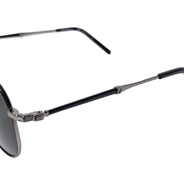 Salvatore Ferragamo SF226SP Gunmetal Aviator Polarized Sunglasses