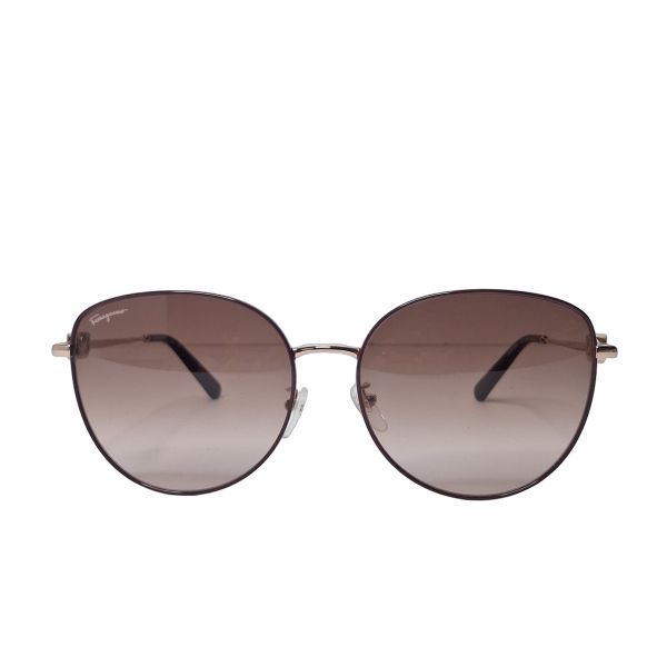 Salvatore Ferragamo SF301SLB Burgundy Sunglasses, Gancini Hardware
