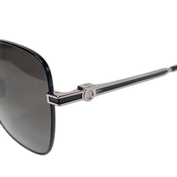 Salvatore Ferragamo SF320SLBK Squared Metal Sunglasses