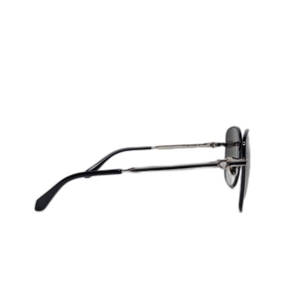 Salvatore Ferragamo SF320SLBK Squared Metal Sunglasses