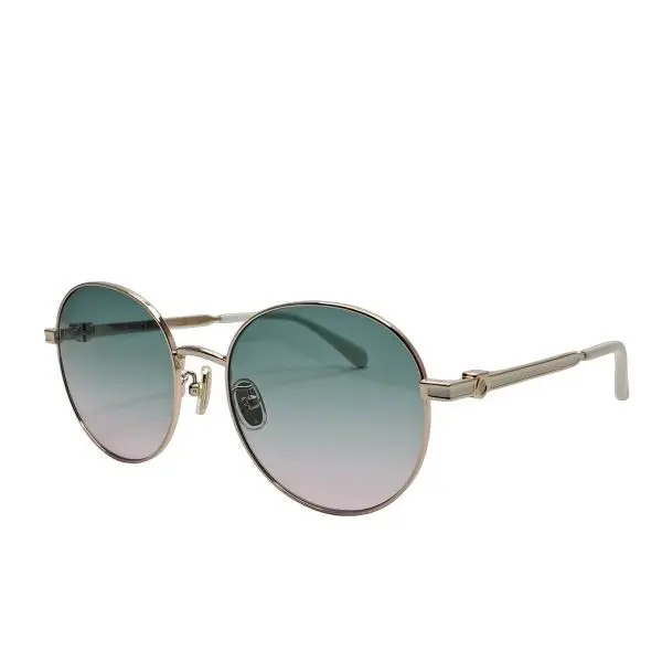 Salvatore Ferragamo SF321SLBK Rose Gold Round Sunglasses