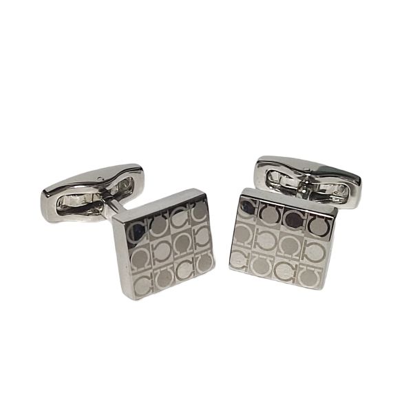 Salvatore Ferragamo Sterling Silver Cufflink