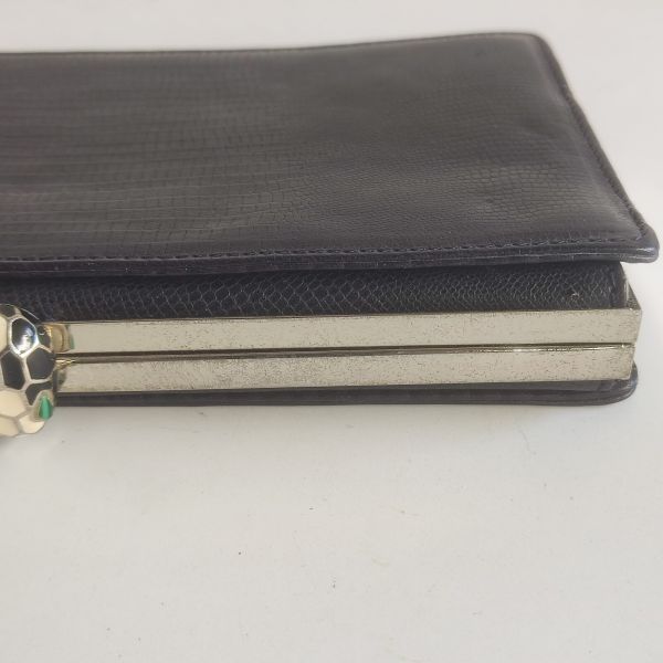 Bvlgari Python Leather Clutch 