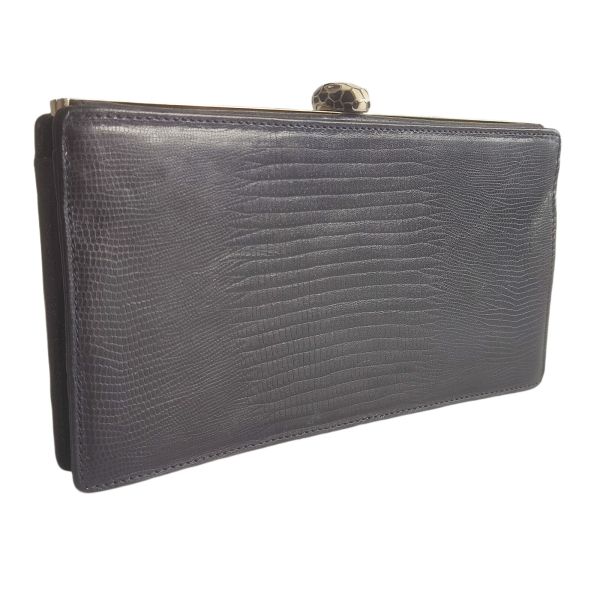 Bvlgari Python Leather Clutch 