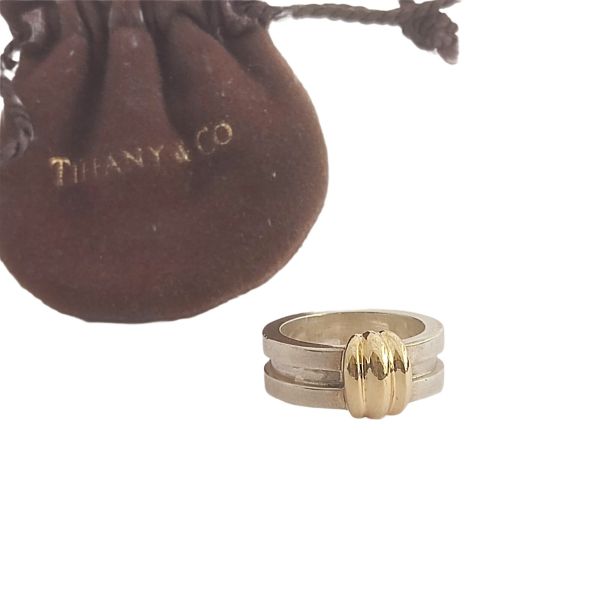 Tiffany & Co. 18k Gold & Silver Ring